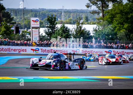 Le Mans, Frankreich. Juni 2024. 85 MICHAL Fabien (fra), DAVID Hadrien (fra), R-Ace GP, Duqueine M30 - D08 - Nissan, LMP3, #85, Action während der Straße nach Le Mans 2024, 3. Runde des Michelin Le Mans Cup 2024, auf dem Circuit des 24 Heures du Mans, vom 12. Bis 15. Juni, 2024 in Le Mans, Frankreich - Foto Paulo Maria/DPPI Credit: DPPI Media/Alamy Live News Stockfoto