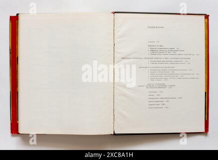 Malerei und Miniatur Moskaus von der Mitte des 15. Bis Anfang des 16. Jahrhunderts von Popow, erstmals 1975 in der UdSSR veröffentlicht. Stockfoto