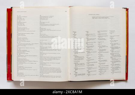 Malerei und Miniatur Moskaus von der Mitte des 15. Bis Anfang des 16. Jahrhunderts von Popow, erstmals 1975 in der UdSSR veröffentlicht. Stockfoto