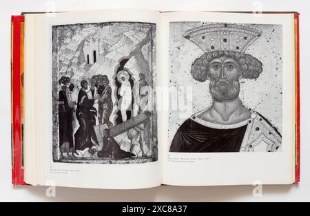 Malerei und Miniatur Moskaus von der Mitte des 15. Bis Anfang des 16. Jahrhunderts von Popow, erstmals 1975 in der UdSSR veröffentlicht. Stockfoto