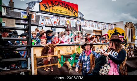 16. Juni 2024: Biggar Gala Day, Biggar, South Lanarkshire, Schottland Stockfoto