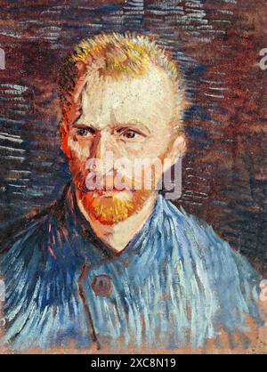 Selbstporträt, 1887 (Malerei) Künstler Gogh, Vincent van (1853-90)   Niederländisch. Stock Vektor