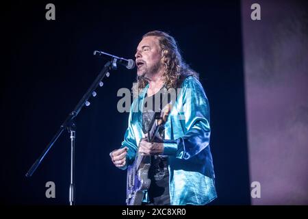 Maná Auftritt im Palau Sant Jordi, Barcelona 09. Juni 2024. Fotograf: Ale Espaliat Stockfoto