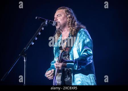 Maná Auftritt im Palau Sant Jordi, Barcelona 09. Juni 2024. Fotograf: Ale Espaliat Stockfoto
