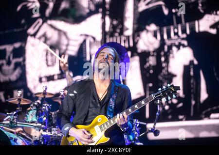 Maná Auftritt im Palau Sant Jordi, Barcelona 09. Juni 2024. Fotograf: Ale Espaliat Stockfoto