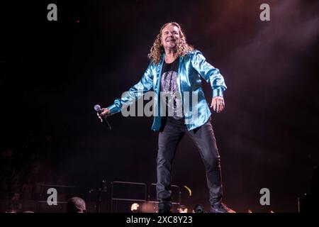 Maná Auftritt im Palau Sant Jordi, Barcelona 09. Juni 2024. Fotograf: Ale Espaliat Stockfoto