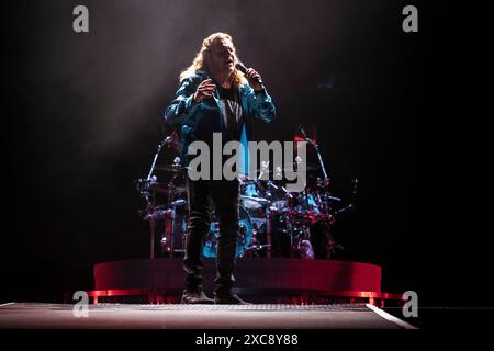 Maná Auftritt im Palau Sant Jordi, Barcelona 09. Juni 2024. Fotograf: Ale Espaliat Stockfoto