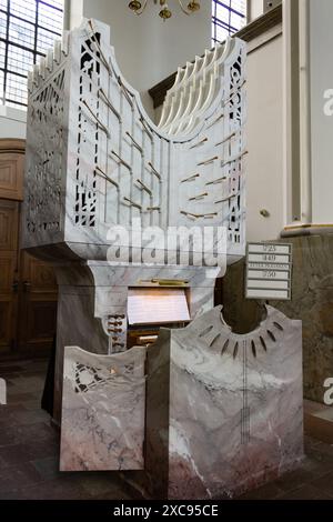 Moderne Kirchenorgel in der Trinitatis-Kirche in Kopenhagen, Dänemark, Europa Stockfoto