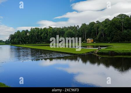 Studley Royal Water Garden, Ripon, North Yorkshire, England, Großbritannien. Stockfoto