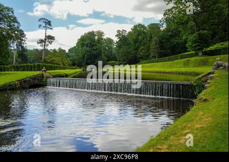 Studley Royal Water Garden, Ripon, North Yorkshire, England, Großbritannien. Stockfoto