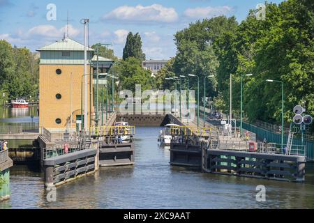 Havelschleuse, Spandau, Berlin, Deutschland *** Havel Lock, Spandau, Berlin, Deutschland Stockfoto