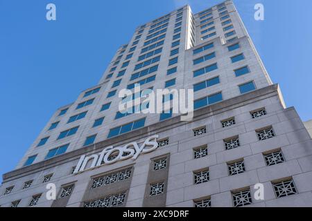 Infosys – Hartford Tech and Innovation Hub in Hartford, Connecticut, USA, am 8. November 2023. Stockfoto