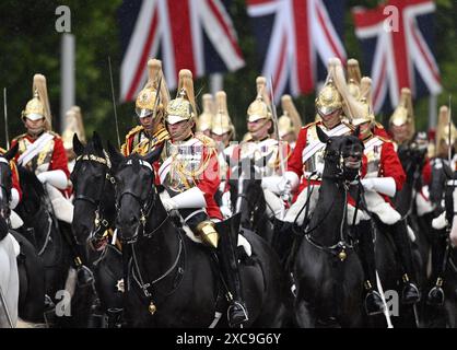 London, Großbritannien. Juni 2024. Trupp the Colour, London. Quelle: Doug Peters/EMPICS/Alamy Live News Stockfoto
