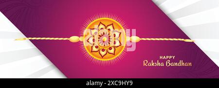 Happy raksha Bandhan Festival Karte Banner Design Stock Vektor