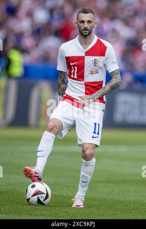 Olympiastadion, Berlin, Deutschland. Juni 2024. Euro 2024 Gruppe B Fußball, Spanien gegen Kroatien; Marcelo Brozovic (CRO) Credit: Action Plus Sports/Alamy Live News Stockfoto