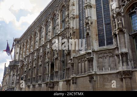 Gent, Belgien; Juni 2024. Architektur des Stadtzentrums von Gent. Gent ist eine mittelalterliche Stadt und ein Touristenziel in Belgien. Stockfoto