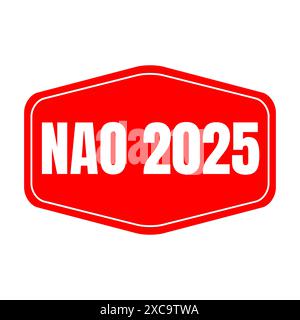 NAO 2025 obligatorische jährliche Verhandlung 2025 Symbol mit der Bezeichnung „Negociation annuelle obligatoire 2025“ in französischer Sprache Stockfoto