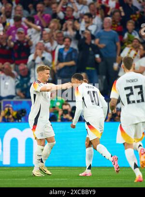 Jamal Musiala, DFB 10 feiert sein Tor, Happy, lagh, Celebration, 2-0