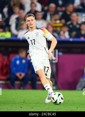 Florian Wirtz, Nr. 17 DFB im Gruppenspiel DEUTSCHLAND - SCHOTTLAND 5-1 der UEFA-Europameisterschaften 2024 am 14. Juni 2024 in München. Fotograf: Peter Schatz Stockfoto