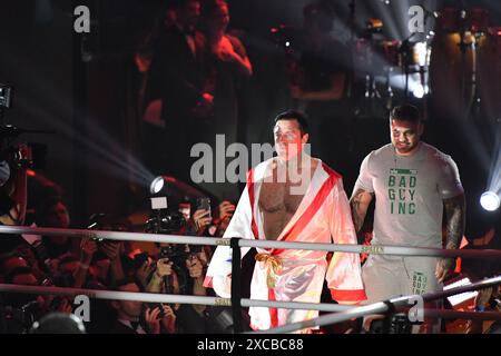 Sao Paulo, Brasilien. Juni 2024. São PAULO, BRASILIEN – 16. JUNI: Chael Sonnen bereitet sich auf Anderson Silva vor, während der Spaten Fight Night am 16. Juni 2024 in Sao Paulo, Brasilien. (Foto: Leandro Bernardes/PxImages) Credit: PX Images/Alamy Live News Stockfoto