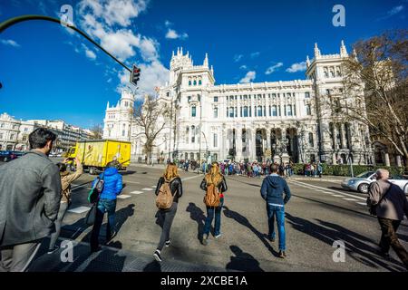 Palast der Kommunikation, Rathaus, 1919, Madrid, Spanien, Europa Stockfoto