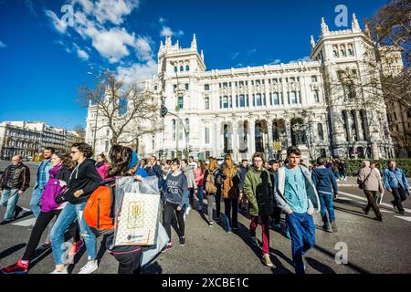 Palast der Kommunikation, Rathaus, 1919, Madrid, Spanien, Europa Stockfoto