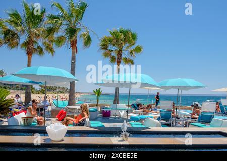 Anima Beach, Can Pere Antoni Strand, Palma, Mallorca, balearen Inseln, Spanien Stockfoto