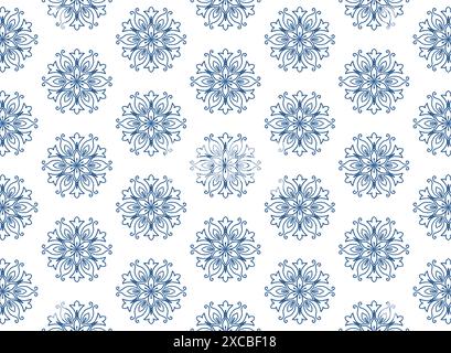 Luxuriöses Mandala-Design mit Blumenmuster Stock Vektor