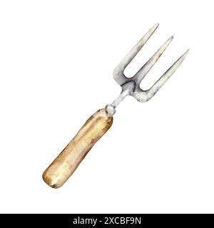 Gartengabel aus Metall. Stockfoto