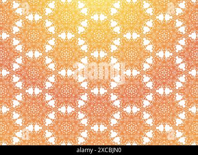 Ethnischer dekorativer Hintergrund mit buntem Blumenmandala-Muster Stock Vektor