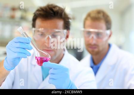 Forscher, biologisches Testlabor, Tecnalia Foundation, Technologie- und Forschungszentrum, San Sebastian Technological Park, Donostia, Gipuzkoa, Ba Stockfoto