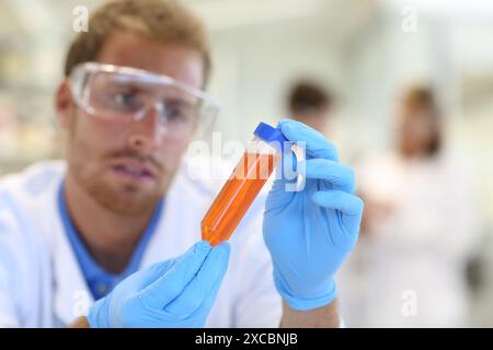 Forscher, biologisches Testlabor, Tecnalia Foundation, Technologie- und Forschungszentrum, San Sebastian Technological Park, Donostia, Gipuzkoa, Ba Stockfoto