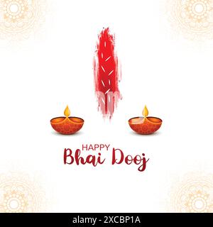 Happy Bhai dooj indian Festival Hintergrund Stock Vektor