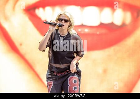 Manchester, USA. Juni 2024. Renee Rapp während des Bonnaroo Music and Arts Festivals am 15. Juni 2024 in Manchester, Tennessee (Foto: Daniel DeSlover/SIPA USA) Credit: SIPA USA/Alamy Live News Stockfoto