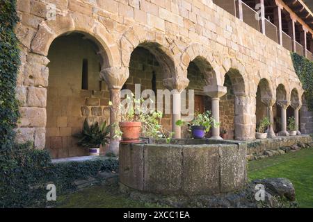 Das romanische Benediktinerkloster Santa Maria de Gualter, Katalonien Stockfoto