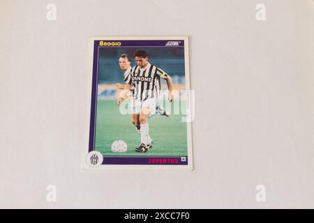 Fußballlegende Roberto Baggio, ehemaliger Spieler von Juventus und der italienischen Nationalmannschaft Stockfoto