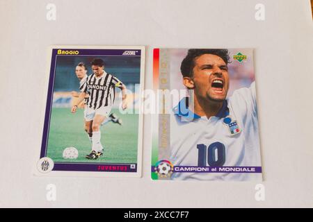 Fußballlegende Roberto Baggio, ehemaliger Spieler von Juventus und der italienischen Nationalmannschaft Stockfoto