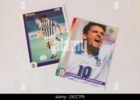 Fußballlegende Roberto Baggio, ehemaliger Spieler von Juventus und der italienischen Nationalmannschaft Stockfoto