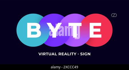 Schild, Kreis. Abstraktes Symbol Stock Vektor