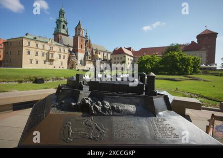 Königsschloss Wawel Miniatur mit Schloss in Polen Stockfoto