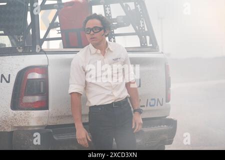 ANTHONY RAMOS in TWISTERS (2024), Regie führte LEE ISAAC CHUNG. Quelle: Amblin Entertainment/The Kennedy/Marshall Company/Universal Pictures/Warner Bros./Lightnin' Production Rentals/Album Stockfoto