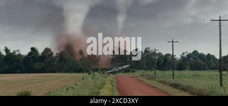 TWISTERS (2024) unter der Regie von LEE ISAAC CHUNG. Quelle: Amblin Entertainment/The Kennedy/Marshall Company/Universal Pictures/Warner Bros./Lightnin' Production Rentals/Album Stockfoto