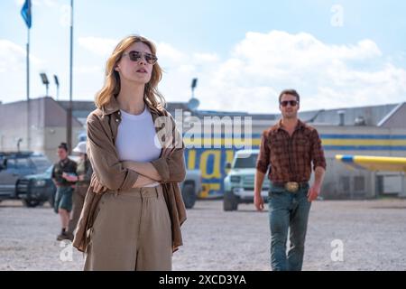 DAISY EDGAR-JONES in TWISTERS (2024) unter der Regie von LEE ISAAC CHUNG. Quelle: Amblin Entertainment/The Kennedy/Marshall Company/Universal Pictures/Warner Bros./Lightnin' Production Rentals/Album Stockfoto