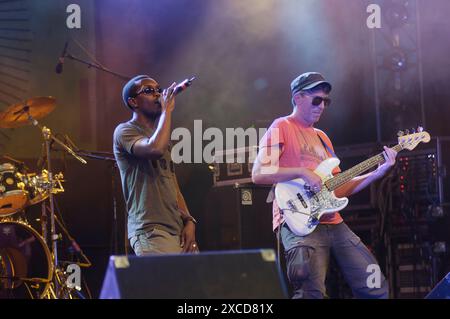 Wien, Österreich. August 2012. Konzert mit Didier Uwayo in Wien Stockfoto