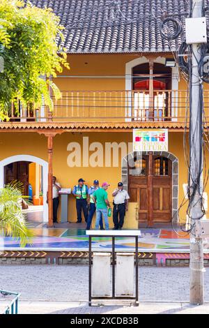 Juilgalpa, Nicaragua - 13. März 2024: Culutre Center entlang des Parks in Juilgalpa Hauptstadt Chontales Departement Nicaragua Stockfoto