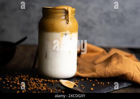 Dalonga Kaffee im einmachglas Stockfoto