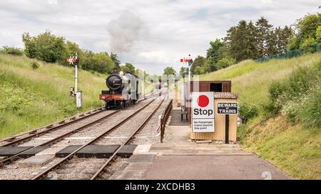 GWR 2900 'Saint' Klasse Nr. 299, Lady of Legend. 4-6-0 Dampflokomotive fertiggestellt 2019 größtenteils im Eisenbahnzentrum Didcot gebaut. Stockfoto