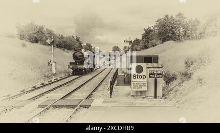 GWR 2900 'Saint' Klasse Nr. 299, Lady of Legend. 4-6-0 Dampflokomotive fertiggestellt 2019 größtenteils im Eisenbahnzentrum Didcot gebaut. Stockfoto