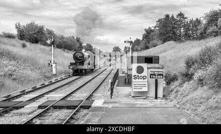 GWR 2900 'Saint' Klasse Nr. 299, Lady of Legend. 4-6-0 Dampflokomotive fertiggestellt 2019 größtenteils im Eisenbahnzentrum Didcot gebaut. Stockfoto