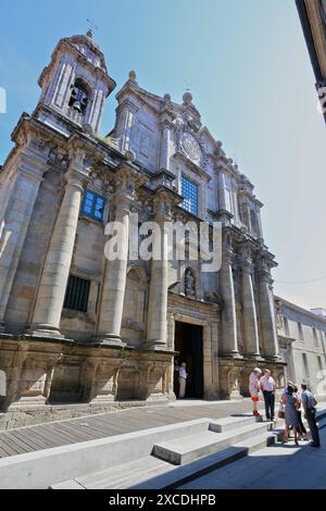 Kirche von San Bartolomé, Pontevedra, Galicien, Spanien. Stockfoto